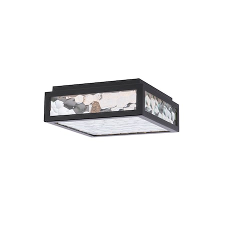 Dweled Hawthorne 13in LED Flush Mount 3000K in Black FM-W331